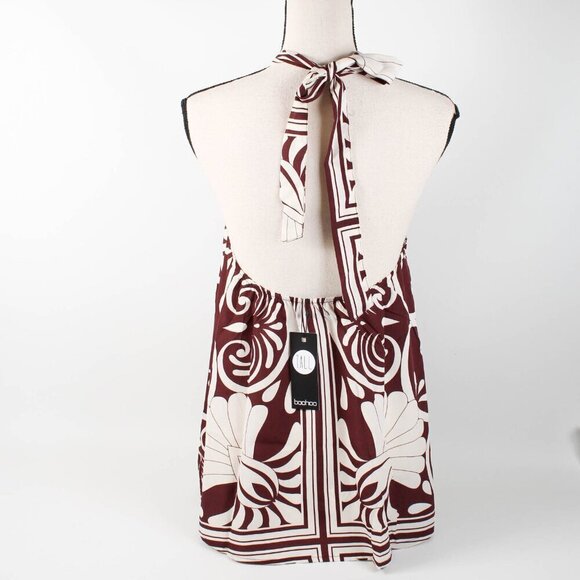 Boohoo Tall Printed Twist Detail Cami - Size 6 - NWT - Picture 4 of 6